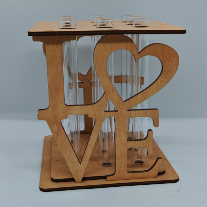 Подставка для цветов на 9 пробирок love